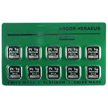 Náhled - Argor Heraeus SA Multicard 10 x 1 g - 10 x 1 gram Pt - Investiční platinové slitky